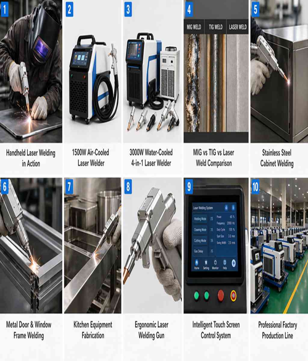 1500W handheld fiber laser welding machine for stainless steel